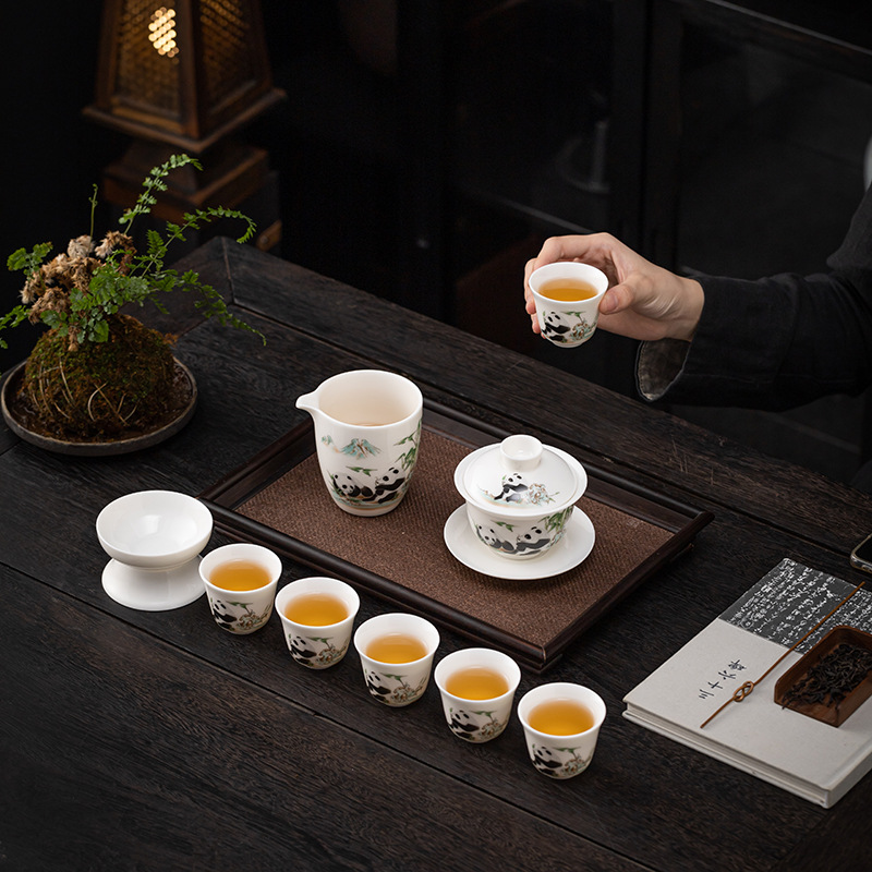 茶具套装全套礼盒送礼德化白瓷羊脂玉茶具轻奢高档茶具商务伴手礼