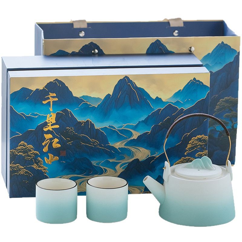 故宫文创茶具礼盒套装新款轻奢高档家用茶壶茶杯送长辈礼物