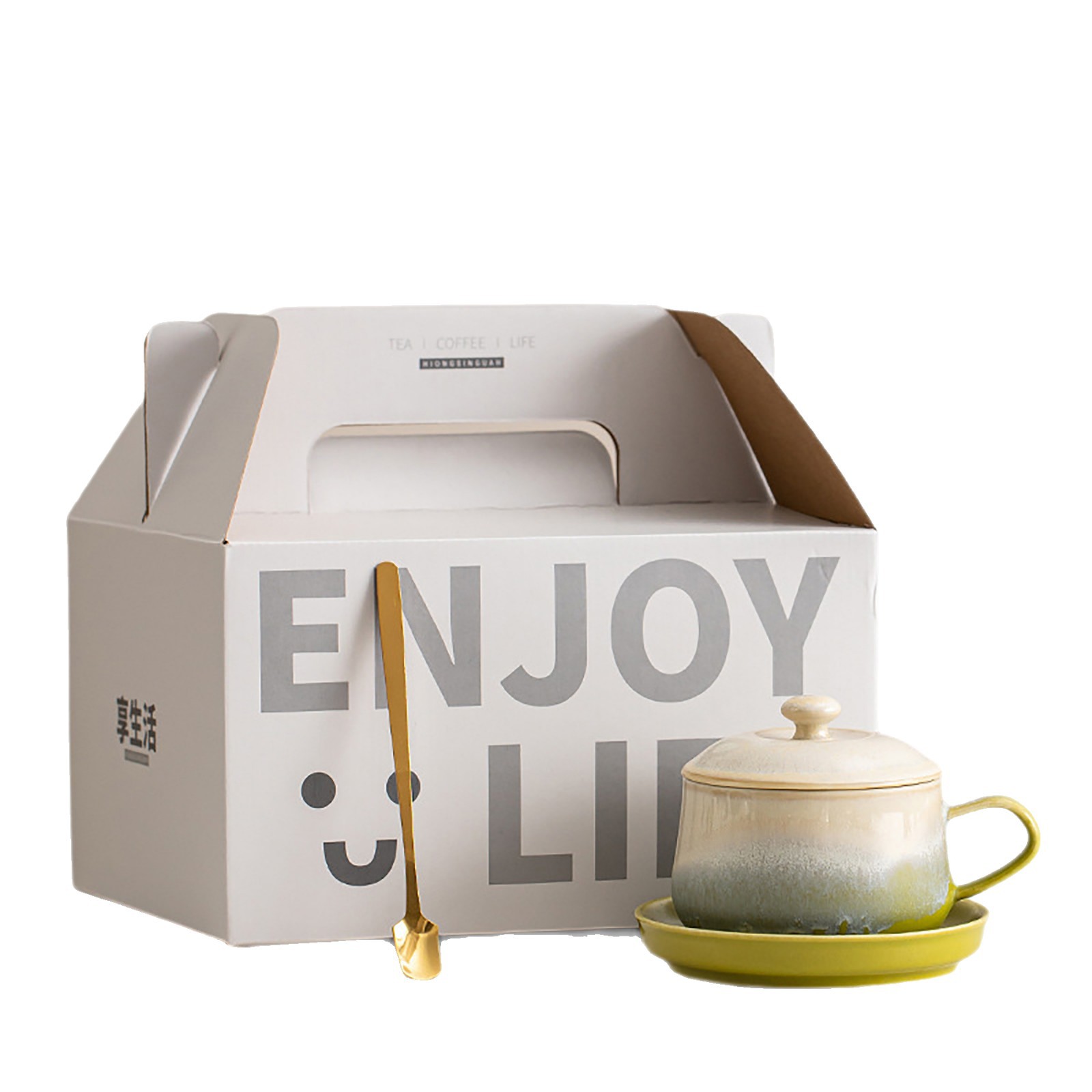 陶瓷咖啡杯碟套装小众精致生日礼物高颜值杯子马克杯伴手礼品定制