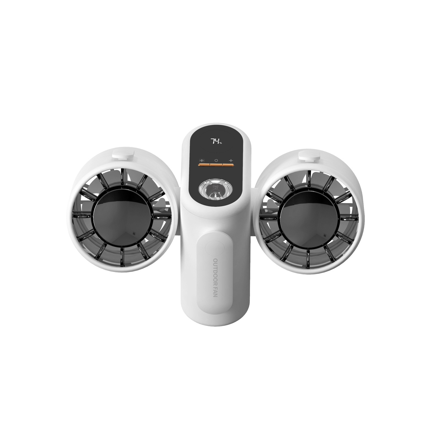 新款涡轮暴力双头挂腰小风扇户外运动工地高温作业大风力